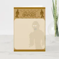 From the desk of bigfoot! note card