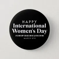 Happy International Women's Day | March 8th Button