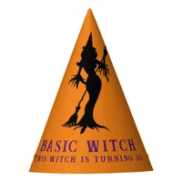 Basic Witch Modern Women Orange Halloween  Party Hat