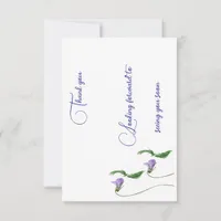 Flat thank you cards 