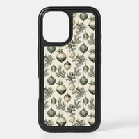 Sage Green and Gold Christmas Ornaments iPhone 16 Case