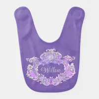 Romantic,Feminine,Personalized  Baby Bib