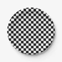 Black White Checker Pattern