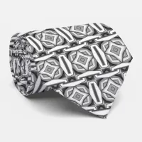 Abstract modern monochrome  neck tie