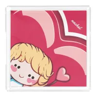 Cute Cupid Acrylic Tray