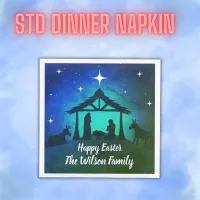 Nativity Scene - Happy Easter | Paper Dinner Napkins