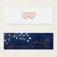 Watecolor Snowdrops Wedding Website V2 Navy ID726