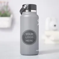 Personalized Company Logo Clear Vinyl Water Bottle Sticker