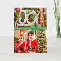 Joy Christmas Card with your own Photo