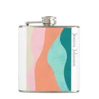Colorful Abstract Art Stainless Steel Flasks