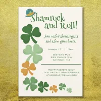 St. Patricks Day Shamrocks Invitation