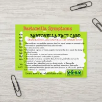 Bartonella Fact Educational Card