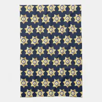 Sheriff Gold Star Badge Fun Kitchen Towel