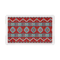 Southwest Mesas Turquoise & Red Acrylic Tray