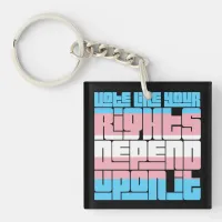 Vote for Trans Rights Keychain