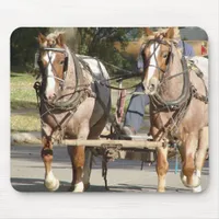 A Matched Team of Horses Mouse Pad