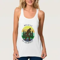 Believe in Yourself | Vintage Sunset Bigfoot   Tank Top