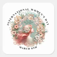 International Women's Day  Square Sticker