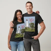 Guiding Lights: Long Beach Lighthouse Serenity T-Shirt