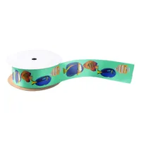 Tropical Fish Coastal Ocean Sea Life Satin Ribbon