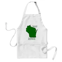 Wisconsinite Champions Football, Cheese and Beer Adult Apron