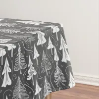 Black White Christmas Pattern#6 ID1009 Tablecloth