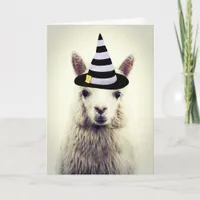 Halloween Alpaca Card