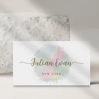 Pastel Watercolor Business Cards and Office Supplies