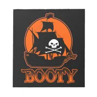 Halloween Pirate Booty Notepad