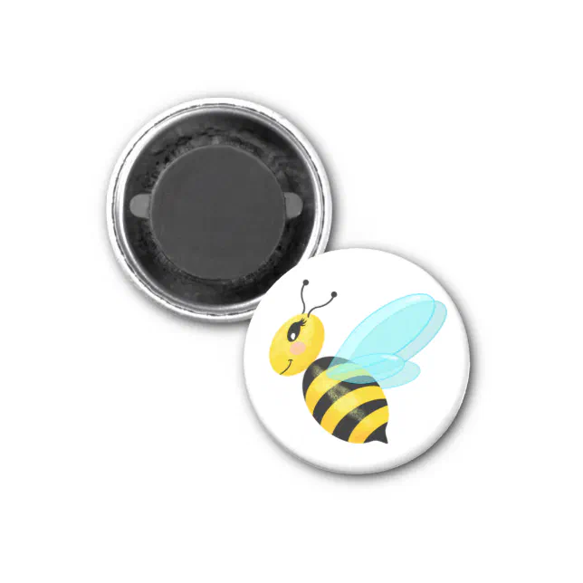 Happy bee magnet