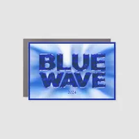 BLUE WAVE Car Magnet