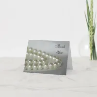 White Wedding Pearls Thank You