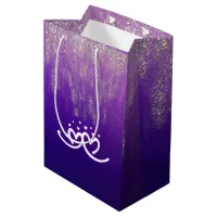 White on Purple Gradient | Medium Gift Bag