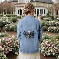 Elegant, Romantic Goth  Denim Jacket