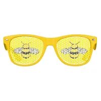 Bee Cartoon Yellow Kids Sunglasses