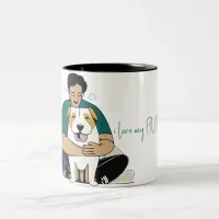 I Love My Dog - Male Edition 4 Two-Tone Coffee Mug