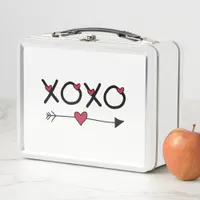 XOXO Valentines Metal Lunch Box