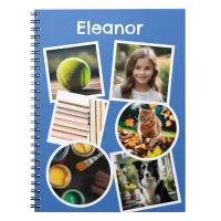 Personalized Photo Collage Kids Create Your Own Notebook