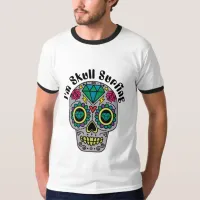 Decorated Abstract Skull T-Shirt