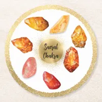 *~* Water AP64 Emoto  Sacral Chakra Paper Coaster