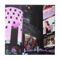 Times Square in New York City (pink) Ceramic Tile