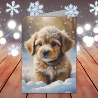  Puppy Dog and Christmas Quote Card