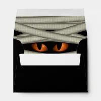 Mummy Eyes Halloween Orange/Black ID685 Envelope