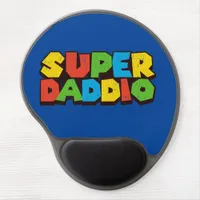 Super Daddio Father's Day Gamer Dad Blue Gel Mouse Pad