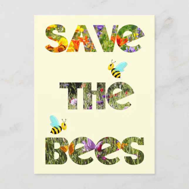 Save Bees Postcard