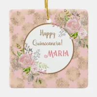 Rose Blush Quinceanera Ornament