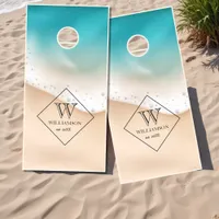 Tropical Beach House Cornhole Set