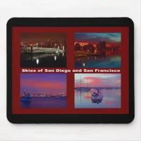 Skies of San Diego and San Francisco Mouse Pad