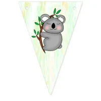 Baby Koala Bear Personalized Baby Shower Bunting Flags