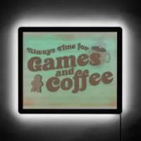 Time for Coffee in Game Room Vintage Art